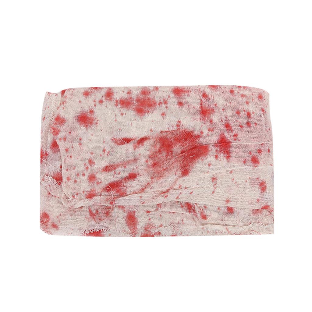 Halloween Decorative Door Curtain Blood Handprint Curtain Party Haunted House Door Pendant Horror Atmosphere Arrangement Bloodstained Cloth Strip Prop