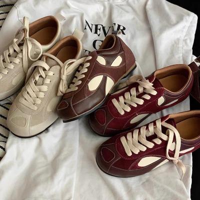 Дом Осень Новые продукты Тонкая подошва Балетки Шнуровка Круглый носок Повседневная обувь Женская