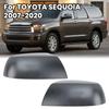 Накладка на зеркало заднего вида Для Toyota Sequoia Tundra 2007 2008 2009- Текстурированная Черная Накладка на боковое зеркало двери Автоаксессуары