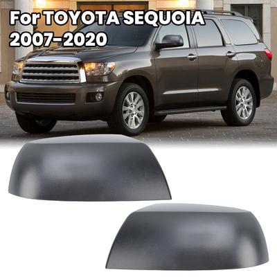 Накладка на зеркало заднего вида Для Toyota Sequoia Tundra 2007 2008 2009- Текстурированная Черная Накладка на боковое зеркало двери Автоаксессуары