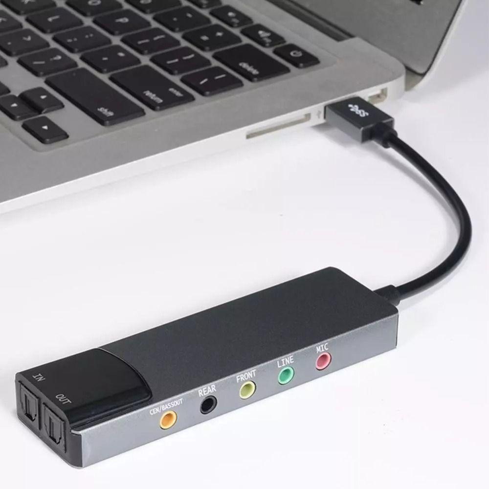 Portable External Audio Card 7.1 5.1 Channel SPDIF Optical New Sound Card for PC/Computer