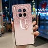 Чехол для Tecno Camon 40 Premier 5G Новый с буквой и цветком Сияющее звездное небо Мягкий силикон Черная задняя панель Защита от царапин