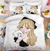 Kawaii MIKKO Bedding Sets Comforter Quilt Bed Cover Duvet Cover Pillow Case 2-3 Pieces Sets Kids Adult Size Cartoon Decoration