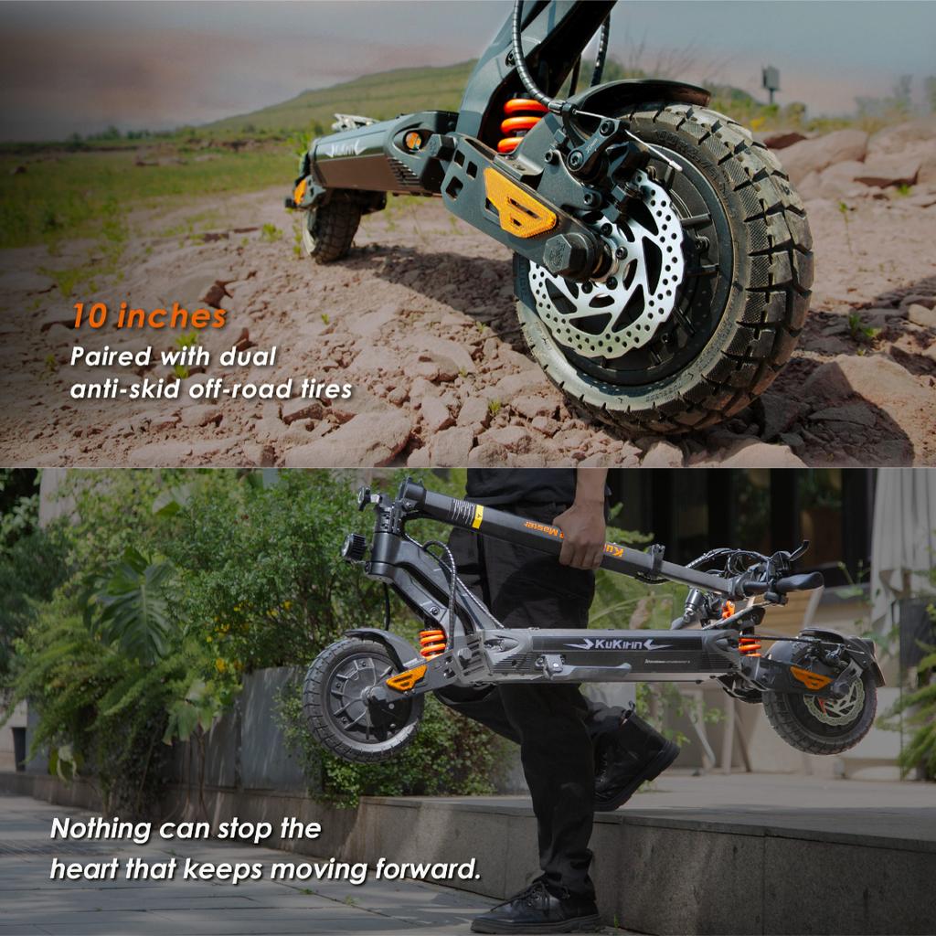 KuKirin G2 Master Adult Electric Scooter 1000W*2 Dual Motor All-Terrain Escooter 52V20.8AH Battery 10”Tire Foldable E-Scooter