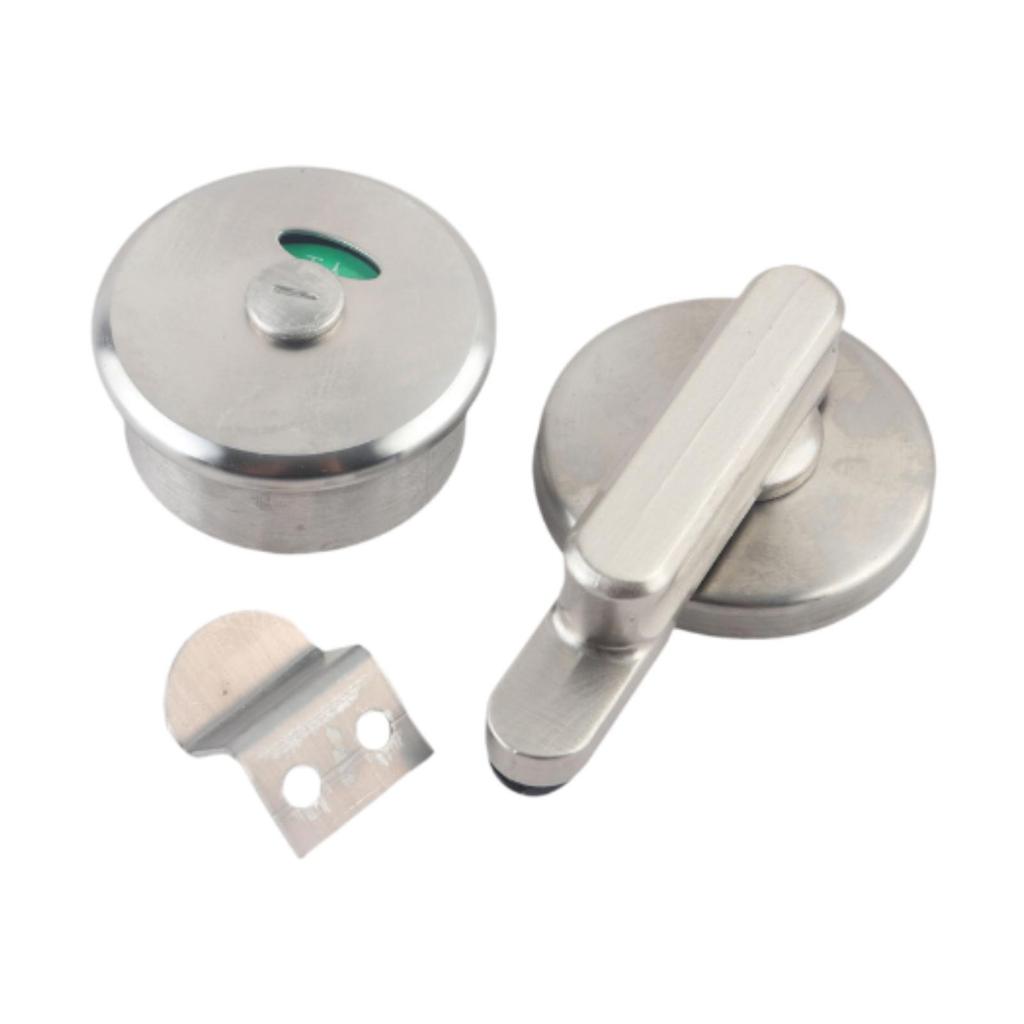 Bathroom Privacy Lever Lock Vacant Occupied Stainless Steel Chinese Character Portable Public Place Bathroom Door Privacy Lock