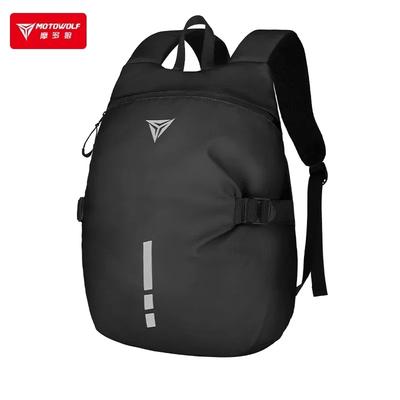Рюкзак для мотоциклиста Motowolf, уличный, большой емкости, сумка для шлема, повседневный, водоотталкивающий, со светоотражающими элементами