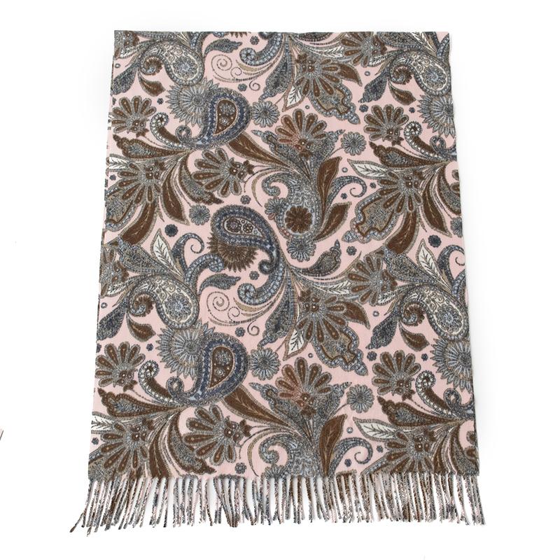 Women Winter Scarf Paisley Print Cashmere Pashmina Shawls Wraps Hijab Shawls and Wraps Female Echarpe Scarves Luxury Brand