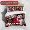 3pcs Duvet Cover Set (1*Duvet Cover + 2*Pillowcase, Without Core), Custom Name Betty Boop Pattern Bedding Set, Home Bedroom Decor Gift