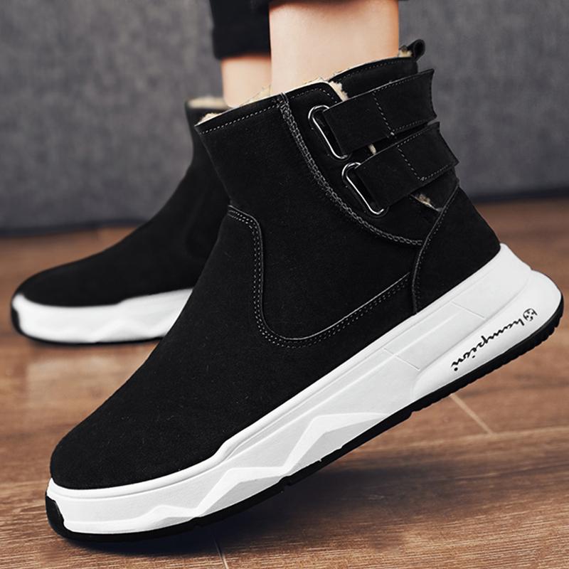 Мода 2024 Новые Ботинки Мужские Модные Рабочие Ботинки Мужские Теплые Меховые Ботинки Для Сноуборда Мужская Повседневная Обувь С Пряжкой Удобные Мужские Кроссовки Кроссовки Для Отдыха На Природе