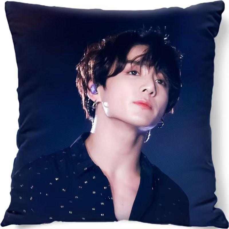 Официальная подушка-подушка BTS с Чонгуком и участниками BTS - Мягкая ткань, можно стирать в машине
