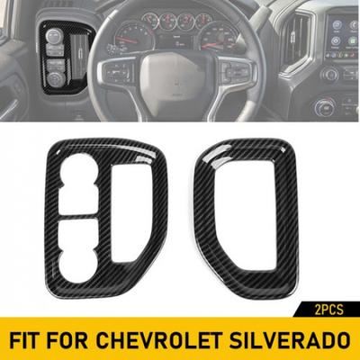 Накладка на боковой вентиляционное отверстие из углеродного волокна для Chevy Silverado +