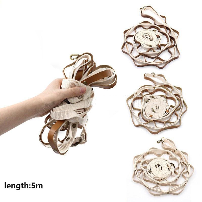 Многофункциональный шнур для кемпинга, кожаная стропа, веревка для навеса, палатка, веревка с пряжкой, бельевая веревка