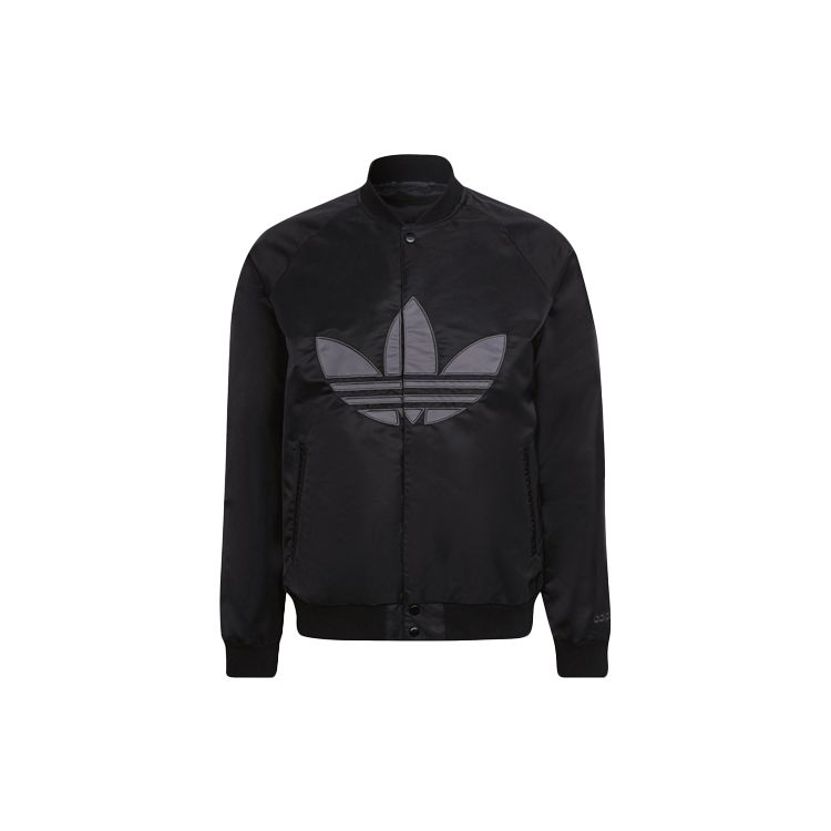 adidas Куртка Clgt с большим логотипом, бейсбольная куртка, мужские куртки, черная HP0430