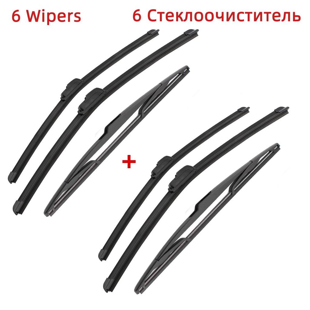 3 шт. щетки стеклоочистителя для Dacia/Renault Duster MK1 2014-2017 20 "20" 14" подходят для переднего лобового стекла, щетки для окон, резак, аксессуары