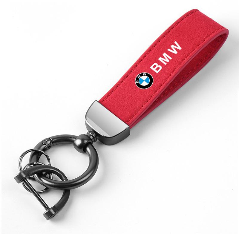 1Pcs Car Metal Leather Key Chain Fine Emblem Key Ring For BMW X1 X2 X3 X5 X4 X6 X7 G30 G20 G32 G11 G12 F40 F30 F20 F10 F34 F07 msjk68