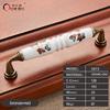 Oukali Vintage Rural Ceramic Drawer Cupboard Door Furniture Handles Cabinet Handles and Knobs Dresser Kitchen Pull