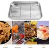 Stainless Steel Food Cooling Tray Removable Steaming Cooling Racks Draining Oil Pan  Oven Use