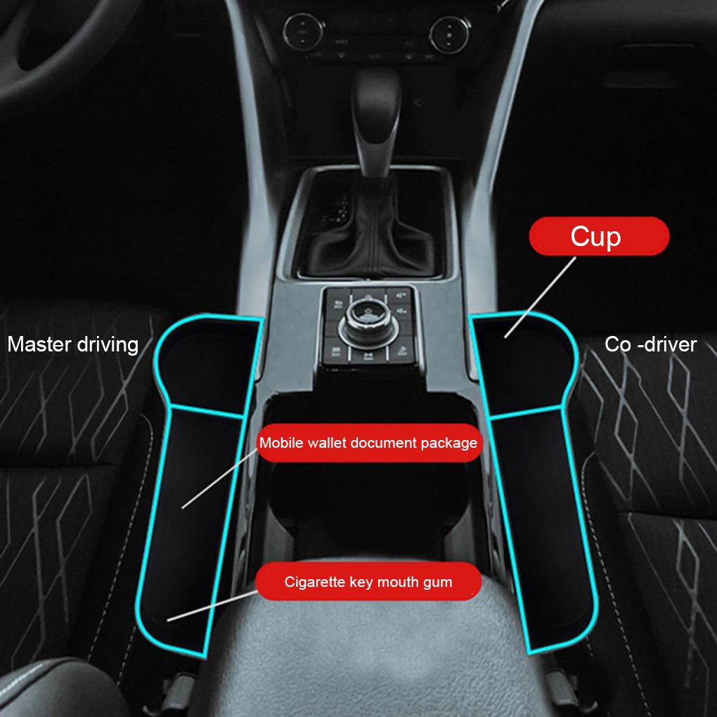 Universal Seat Storage Box Crevice Storage Box Seat Gap Slit Pocket Catcher Organizer Vehicle Coins Holder Organizer Catcher