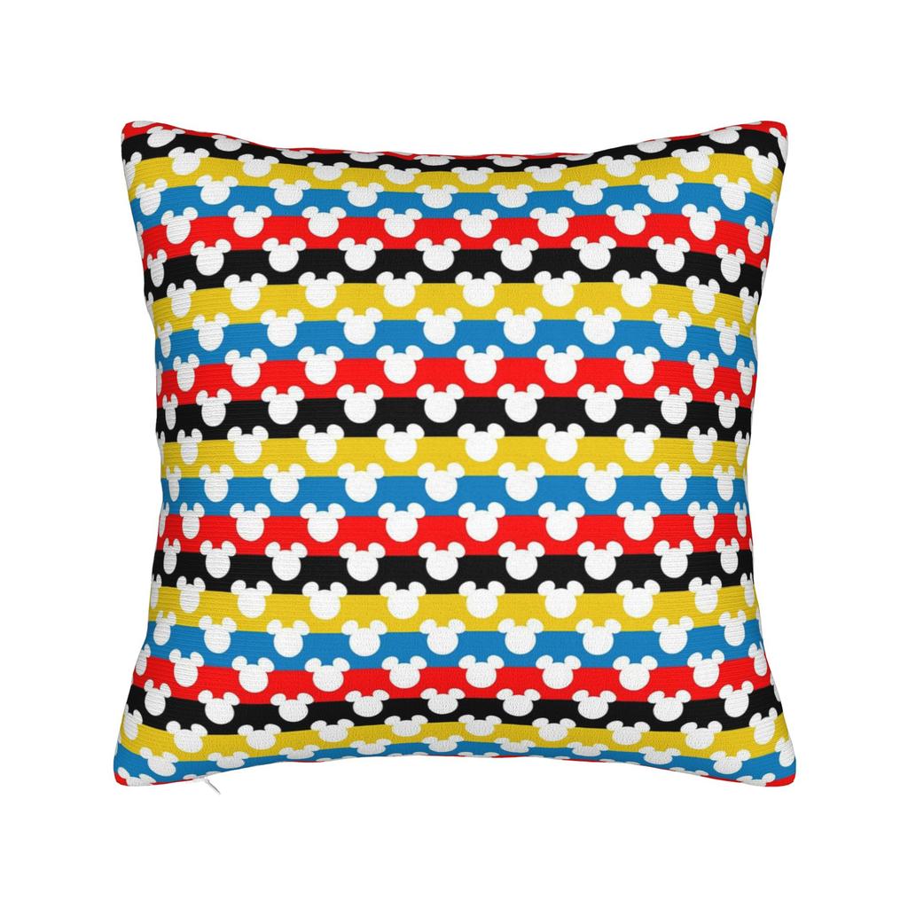 Mickey Cartoon Pillowcase Polyester Cushion Cover Decor Pillow Case Cover Home Square 45X45cm