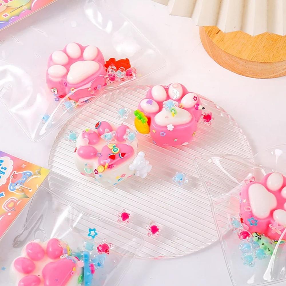 Sticky Pinching Cat Paw Cute Decompressing Toy Squeeze Cat Paw Toys  For Children Adults Gifts
