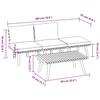 4 Piece Garden Lounge Set with Cushions Solid Acacia Wood