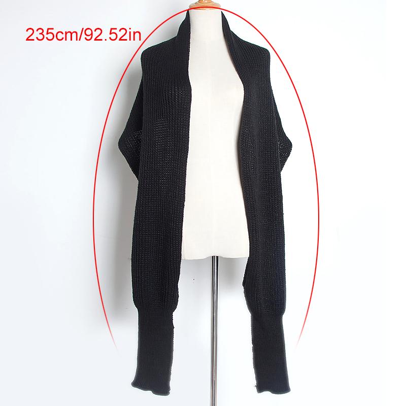 1Pcs Scarf Neck Scarf Sleeve Scarf Wear A Scarf Knitted Scarf