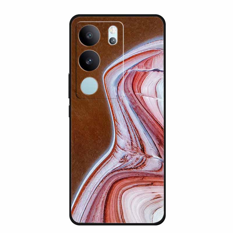 Для Vivo S17 S17T Чехол Силиконовый Задняя крышка телефона Чехлы для Vivo S17 Pro VivoS17T Coque Защитный Новый Мягкий ТПУ Мраморный Fundas