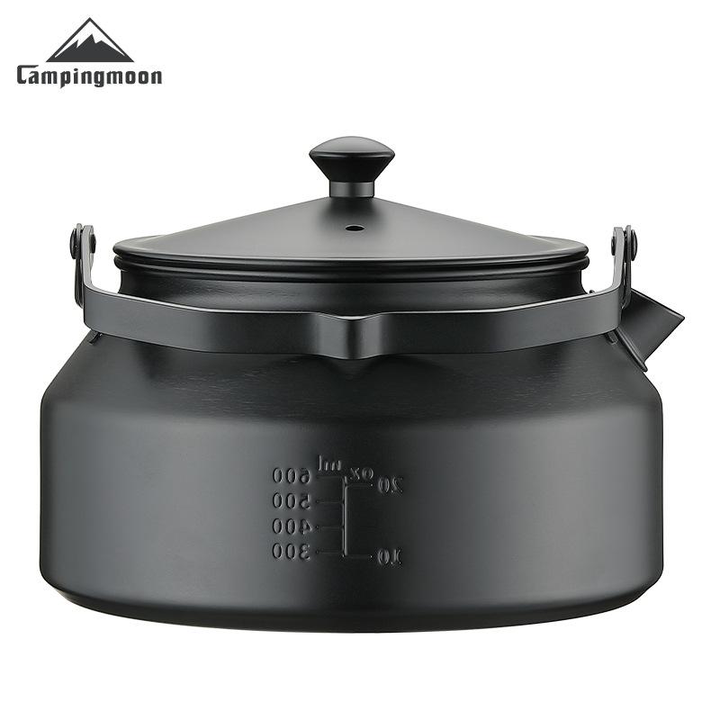 CAMPINGMOON BKSW-1 Camping Cooking Equipment 304 Stainless Steel Teapot Coffee Portable Picnic Outdoor Kettle