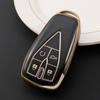 Changan Car Key Case for CS75: Gold-Edged Oshan TPU Key Cover