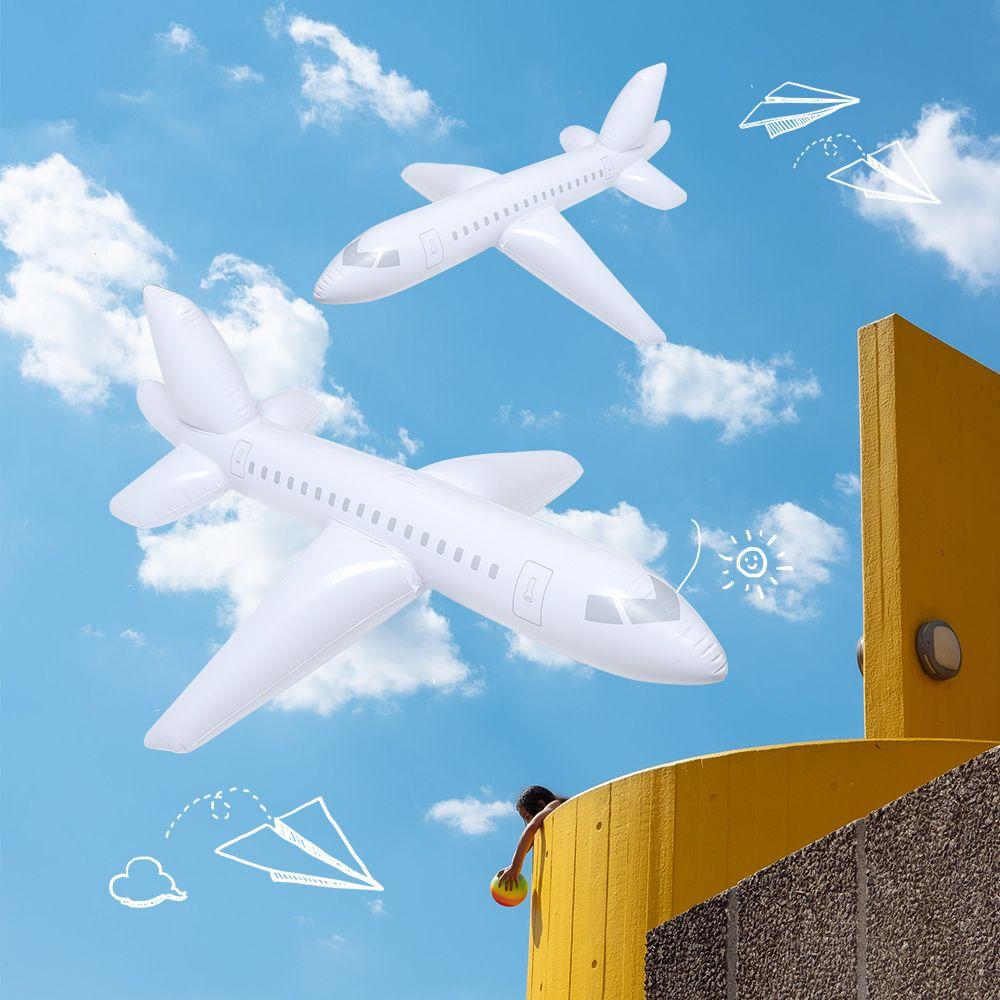 100cm High Quality Float Airplane Classic Toy Inflatable Airliner Aircraft Planes Toys Cartoon Plane