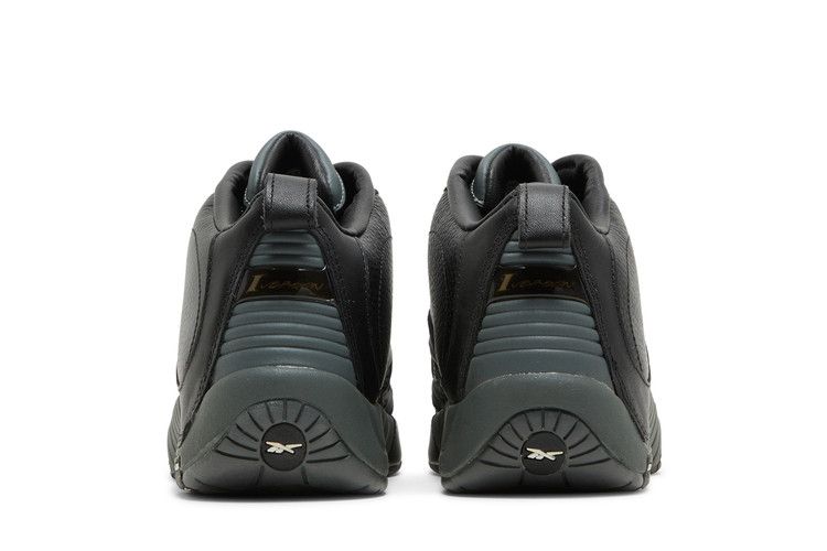 Мужские кроссовки Reebok Answer IV Черно-серые (2017) Черный/Серо-заклепочный-Отличный красный