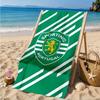 Пляжное полотенце с эмблемой Sporting Cp, Быстросохнущее, Легко ухаживать, Подходит как для занятий фитнесом, так и для пляжного отдыха, Спортивный незаменимый аксессуар