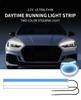 1 пара светодиодных дневных ходовых огней Drl для автомобиля, гибкая водонепроницаемая полоса, автомобильные фары, белые указатели поворота, желтые стоп-сигналы
