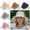 Bowknot Summer Beach Hats Breathable Large Brimmed Bucket Hats Elegant Women Sunscreen Hats Travel