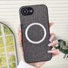 For iPhone 16e Case Drop-Proof TPU+Cloth Back Phone Cover Compatible with MagSafe