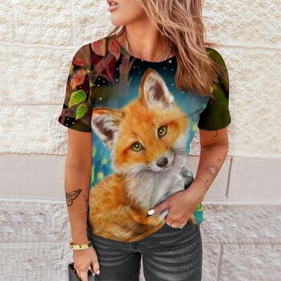 Футболки с 3D принтом «Океан, море» и рыбой, женская уличная одежда, пляжная футболка с v-образным вырезом Y2k, большие топы в стиле Харадзюку, футболки, одежда