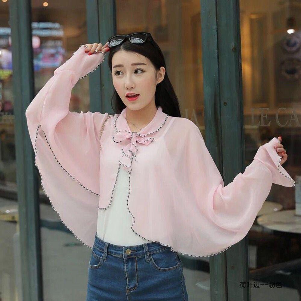 and Driving Sunscreen Scarves Sunscreen Shawl Chiffon Scarf Korean Style Shawl Sun Protection Cape