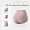 Tingmei Women's High-Waist Seamless Tummy Control Cotton Briefs