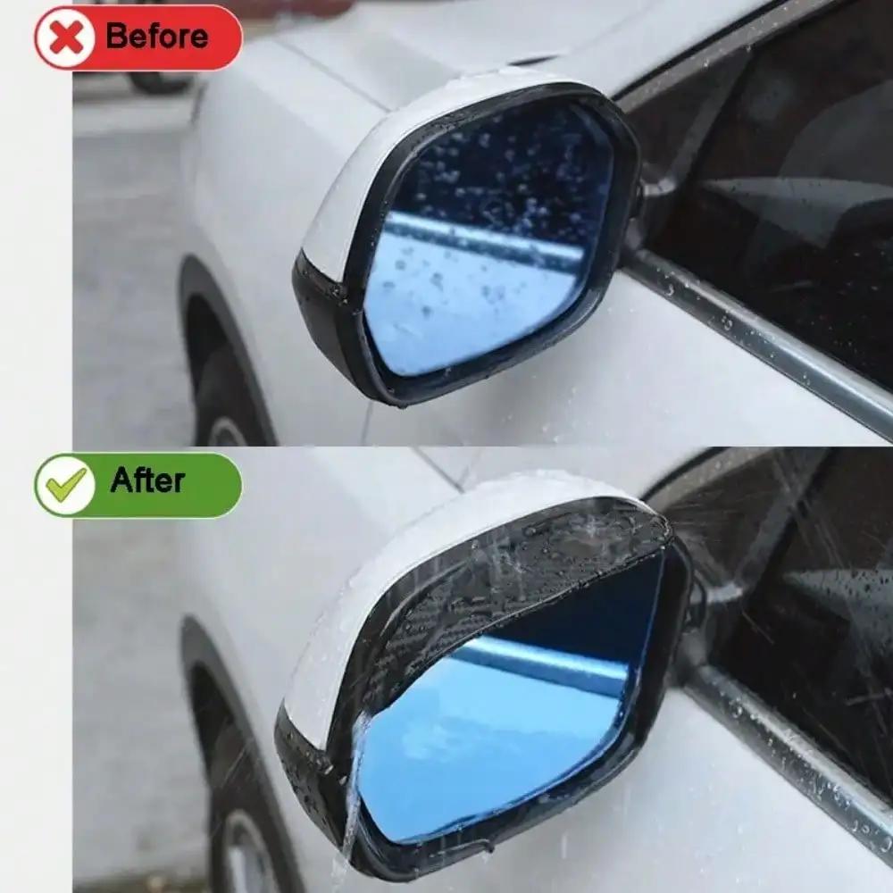 Universal Thickened Rain Guards - 2-Piece Carbon Fiber Mirror Protection