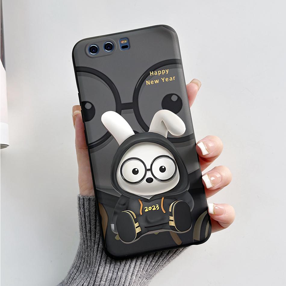 For HUAWEI P10 Case P10 Plus Cover Cute Bear Cartoon Frog Soft Matte Silicone Phone Case For HUAWEI P10 P 10 Plus Protector Case