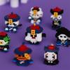 Хэллоуинское украшение Мини-фигурки Призрак Микро-строительные блоки DIY Игрушки для детей Подарки на Хэллоуин