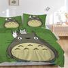 Rainy Day Totoro Print 3Pcs Bedding Setduvet Cover With 2 Bedropillowcase Home Birthday Gift