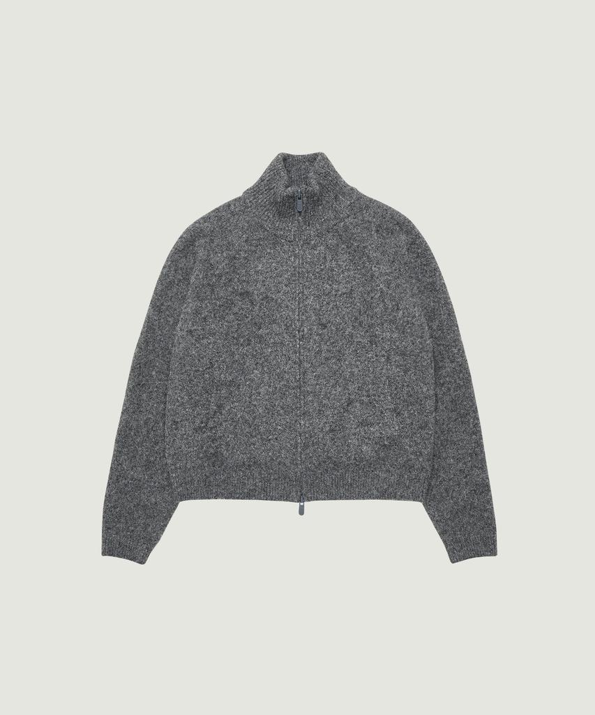 GROVE Hug Knit Zip-Up (Charcoal)