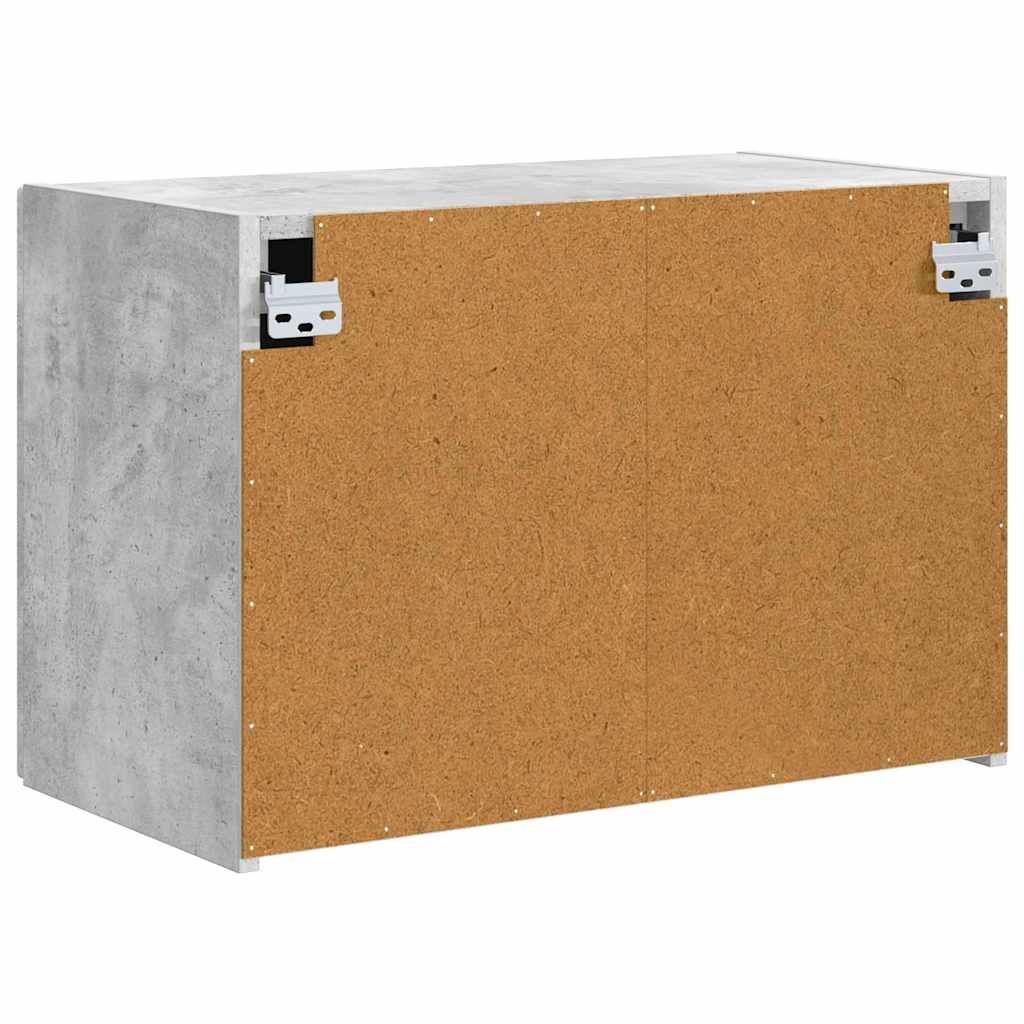 Wall Mounted TV Cabinet Concrete Grey 59.5 x 31 x 40 cm Particleboard