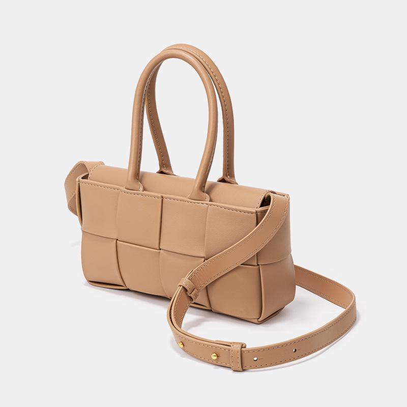 Корейская плетеная сумка из натуральной кожи - стильная, высококачественная сумка через плечо и тоут для женщин