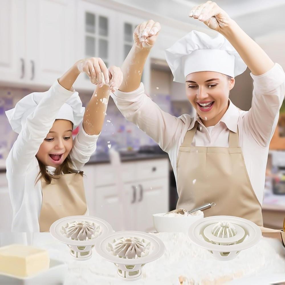 Flower Shaped DIY Pastry Pie Dumpling Maker Buns Mold Baking & Pastry Tools Steamed Stuffed Bun Making Dumplings Mould