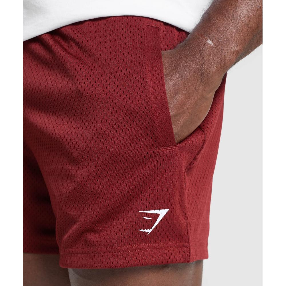 Gymshark Подъемная сетка 5 шорт наборы красные A1b9x Rb12