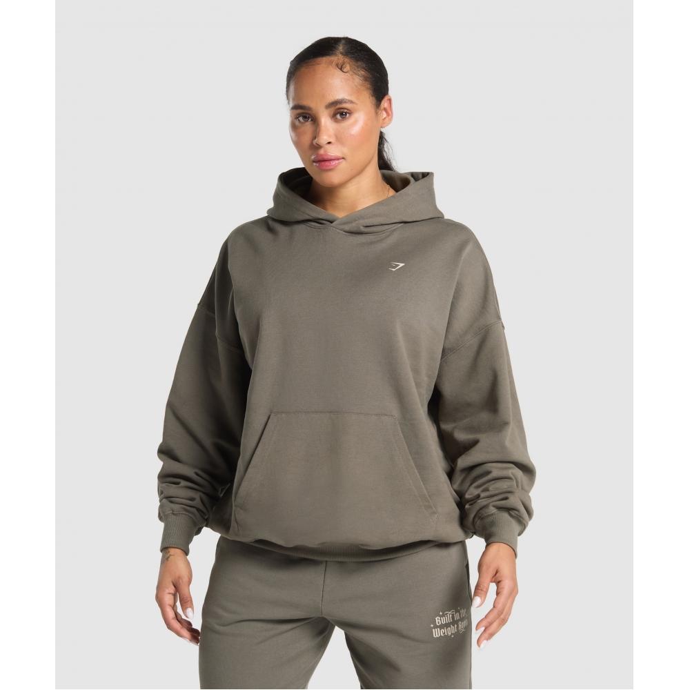 Gymshark Hoodie Built In The Weight Room Camo Brown B2b2h Nby9