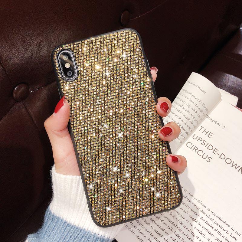 Women Glitter Bling Phone Case Luxury Soft Protective Back Cover For iPhone Samsung Huawei Honor Xiaomi Redmi