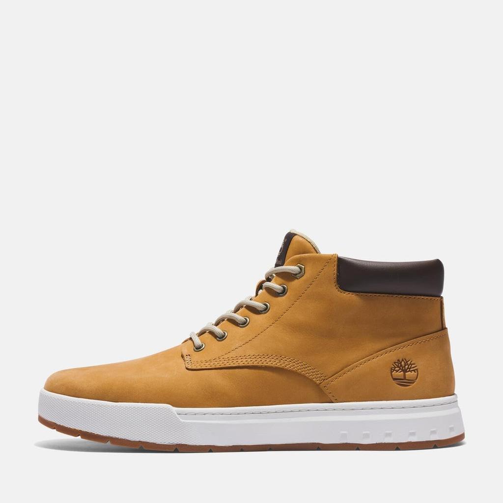 Timberland Maple Grove Leather Mid Wheat Size Men's Lace-Up Sneakers, Nubuck, 9.0 / 27.0cm (TB0A5PRV2311)